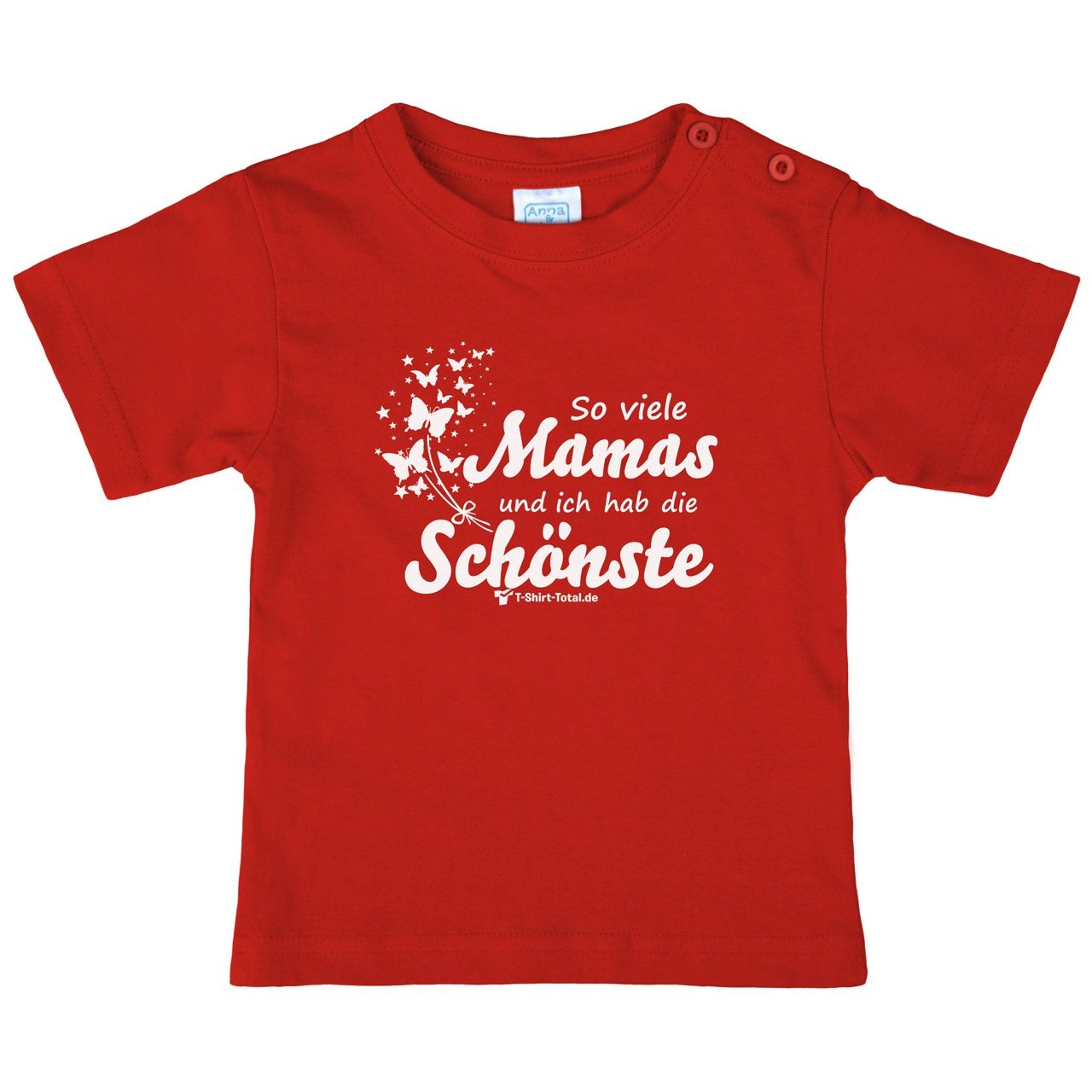 So viele Mamas Kinder T-Shirt rot 68 / 74