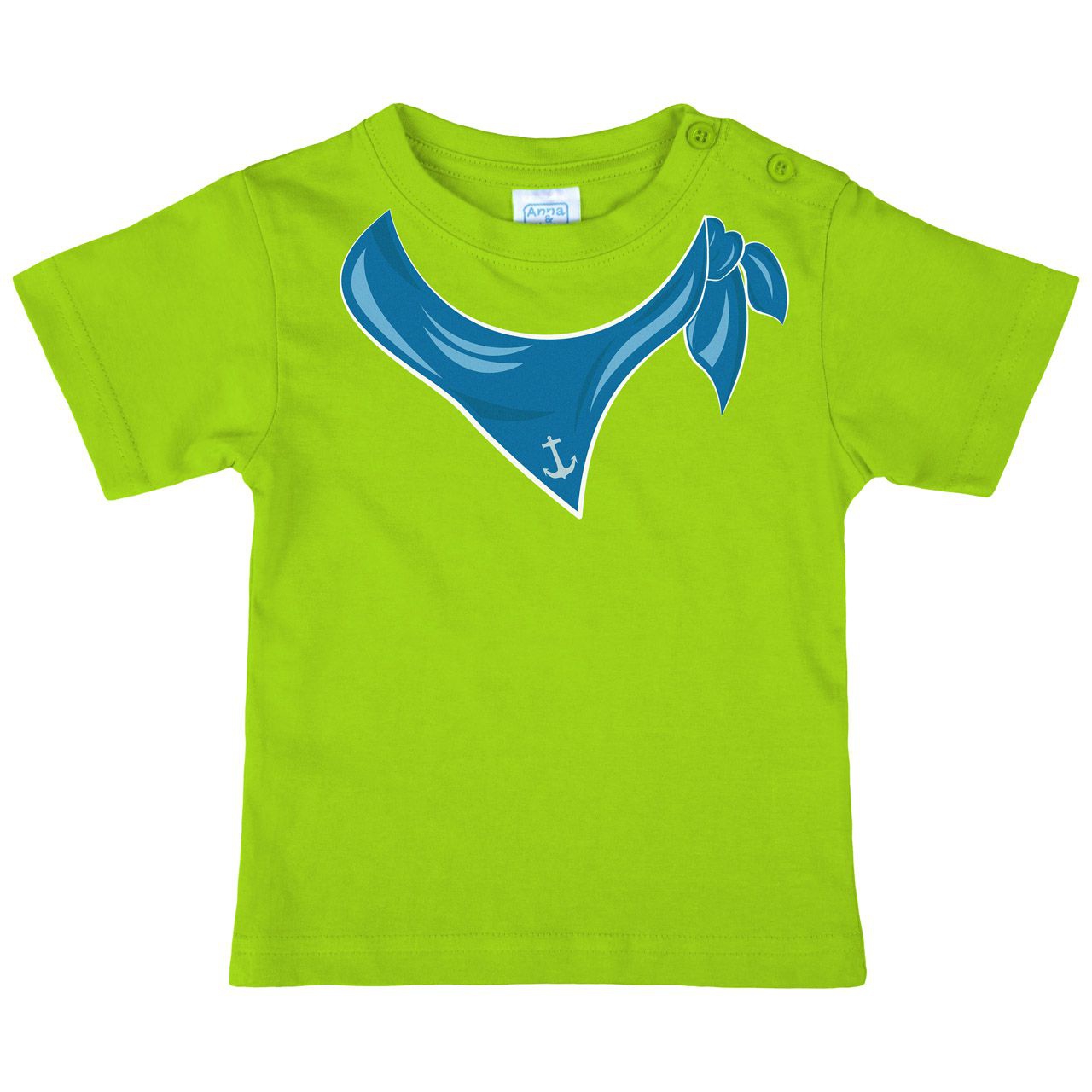 Halstuch Anker Junge Kinder T-Shirt hellgrün 68 / 74