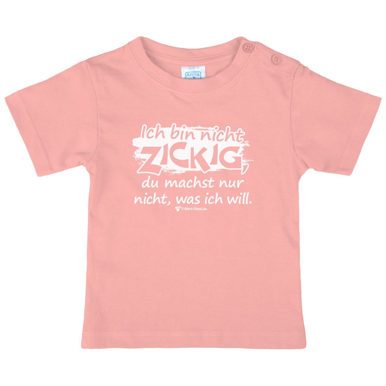 Bin nicht zickig Kinder T-Shirt rosa 92