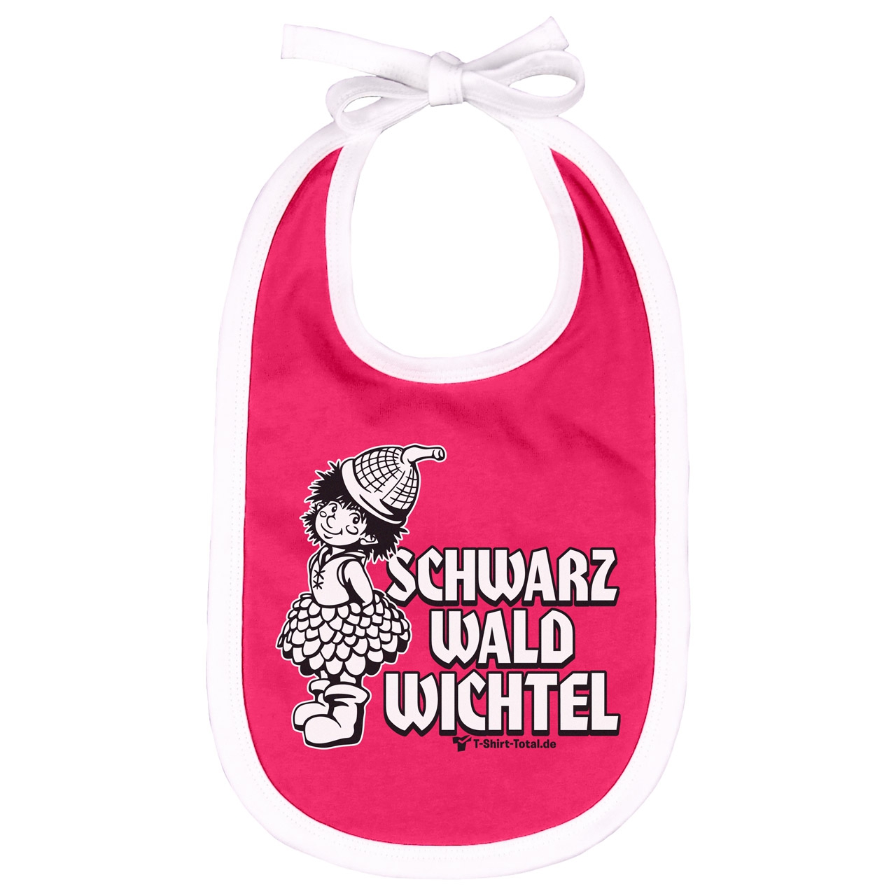 Schwarzwald Wichtel Lätzchen pink / weiß