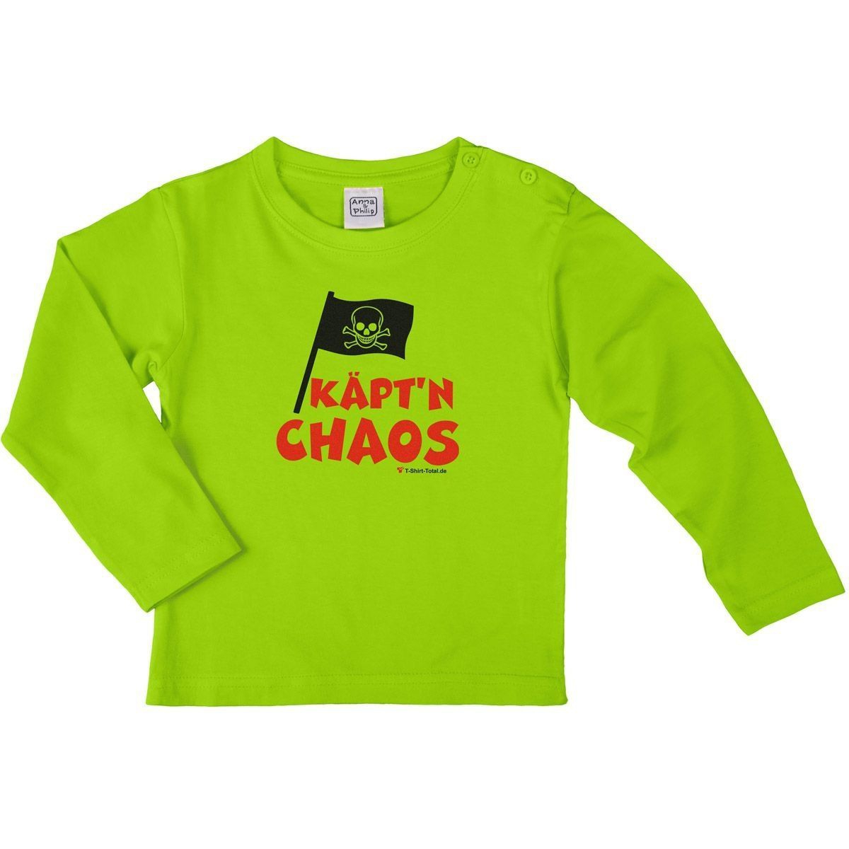 Käptn Chaos Kinder Langarm Shirt hellgrün 134 / 140