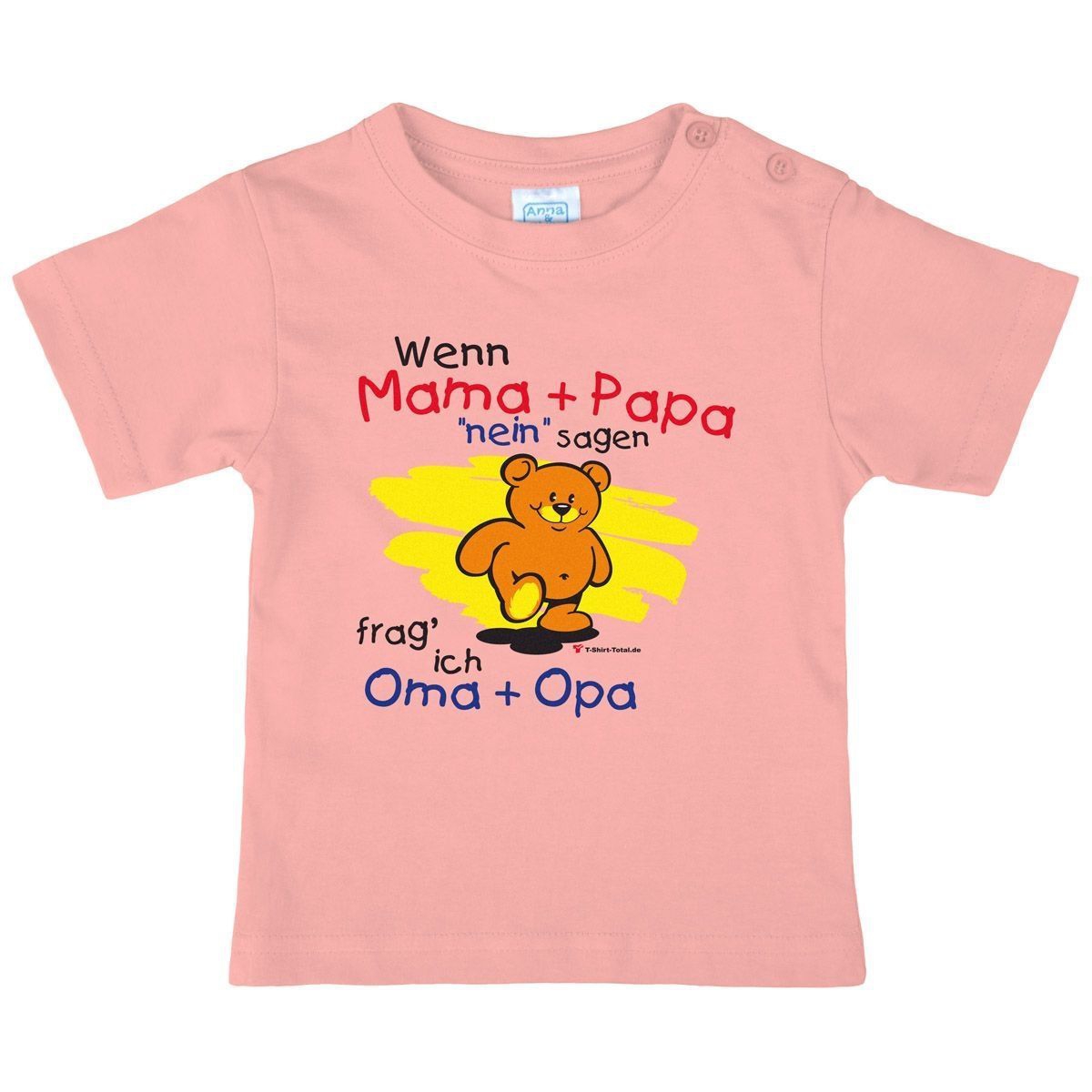 Wenn Mama und Papa nein sagen Kinder T-Shirt rosa 80 / 86