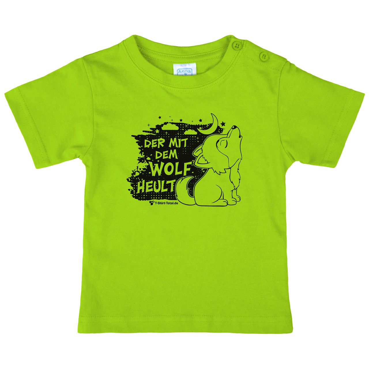 Der mit dem Wolf Kinder T-Shirt hellgrün 80 / 86