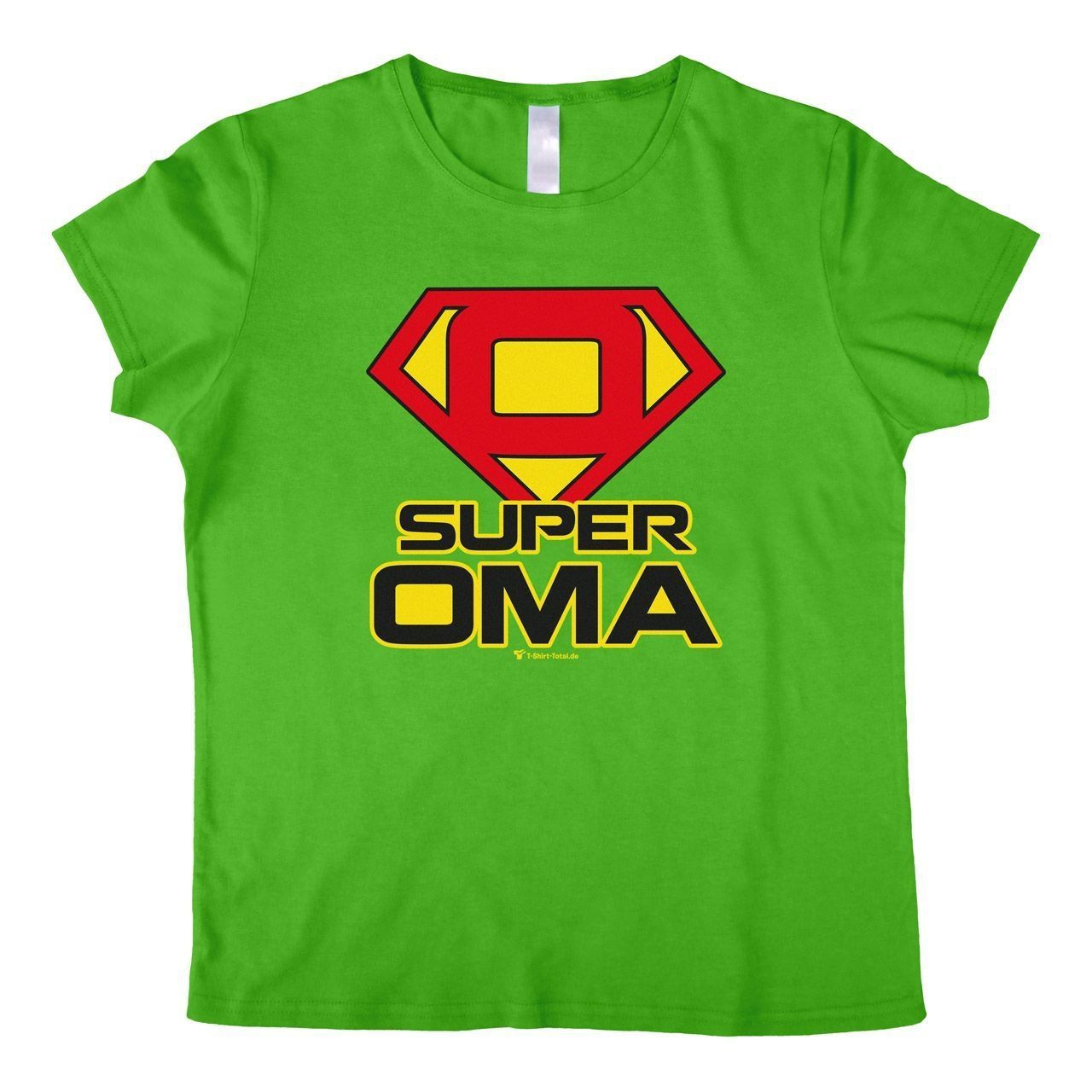 Super Oma Woman T-Shirt grün Extra Large