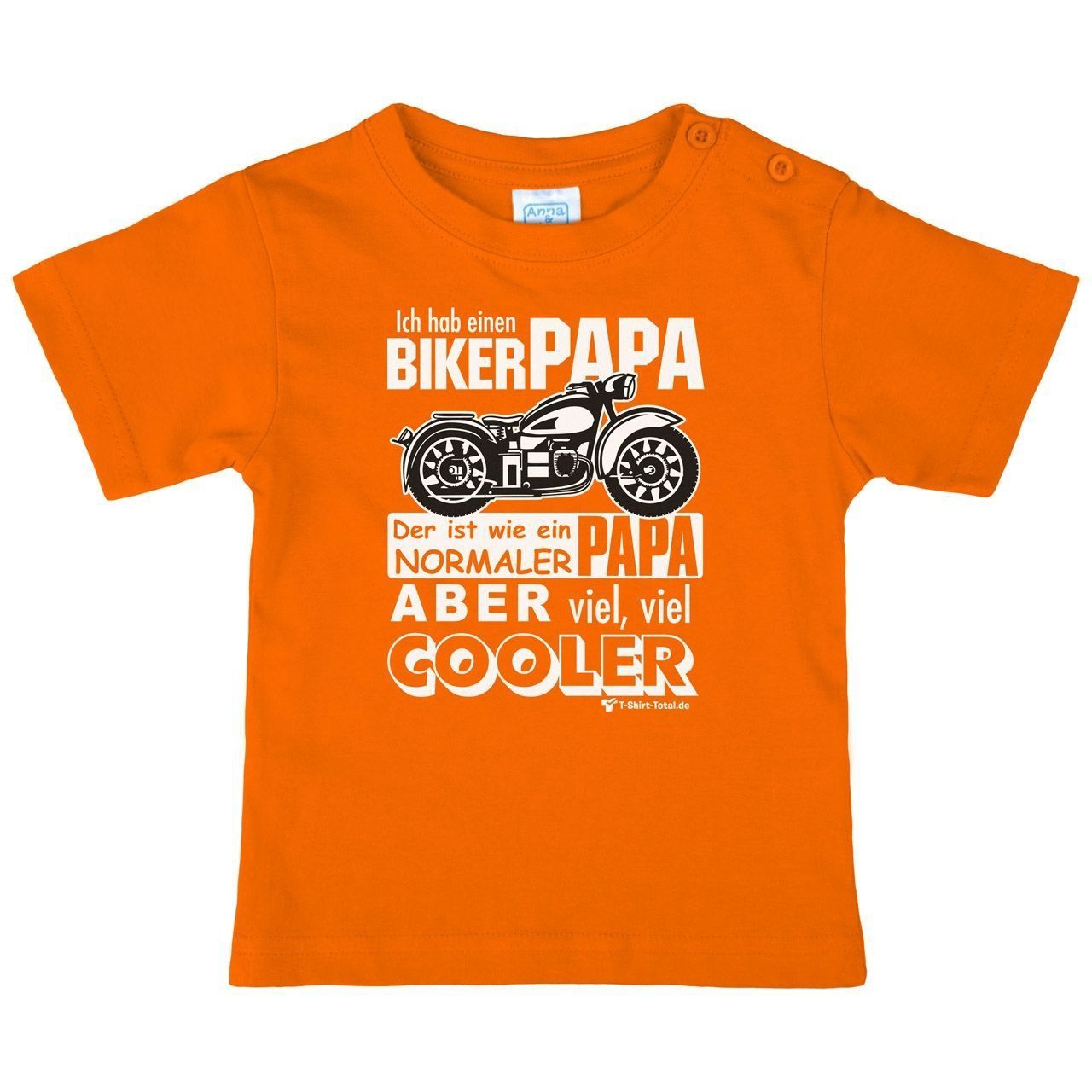 Biker Papa Kinder T-Shirt orange 80 / 86