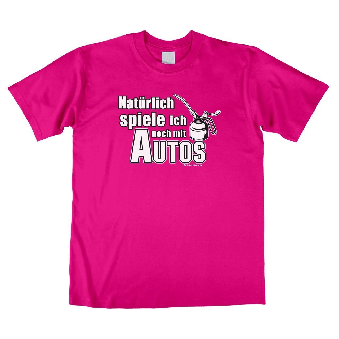Spiele mit Autos Unisex T-Shirt pink Large