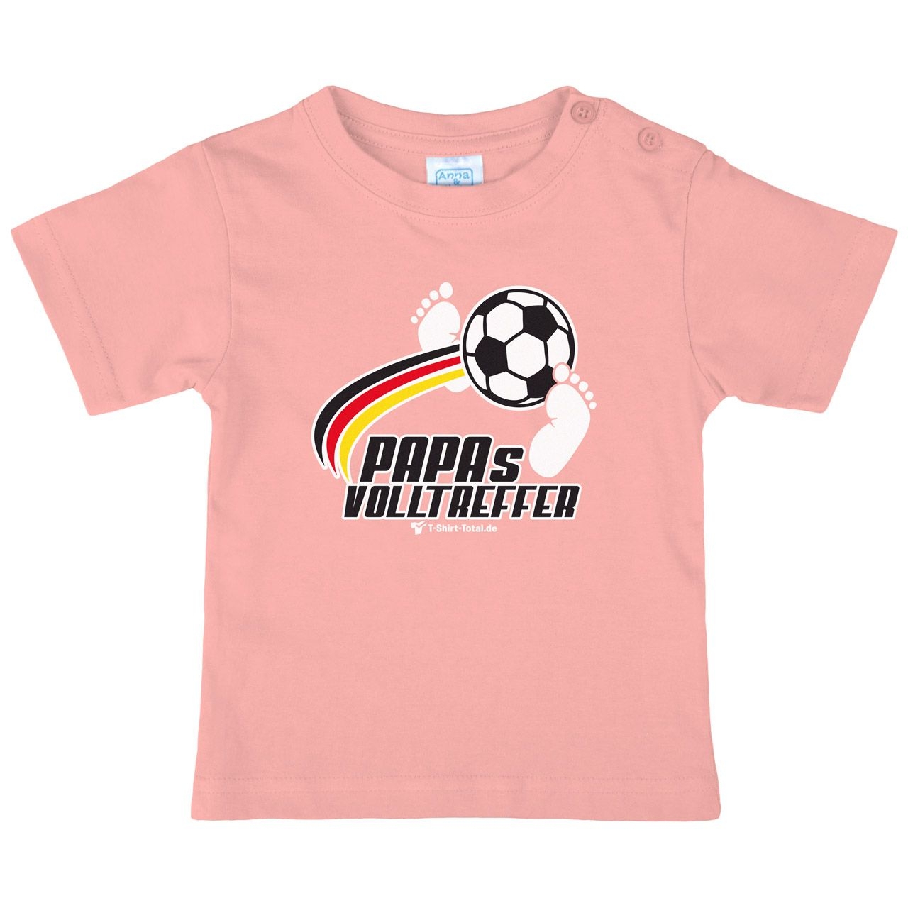 Papas Volltreffer Kinder T-Shirt rosa 56 / 62