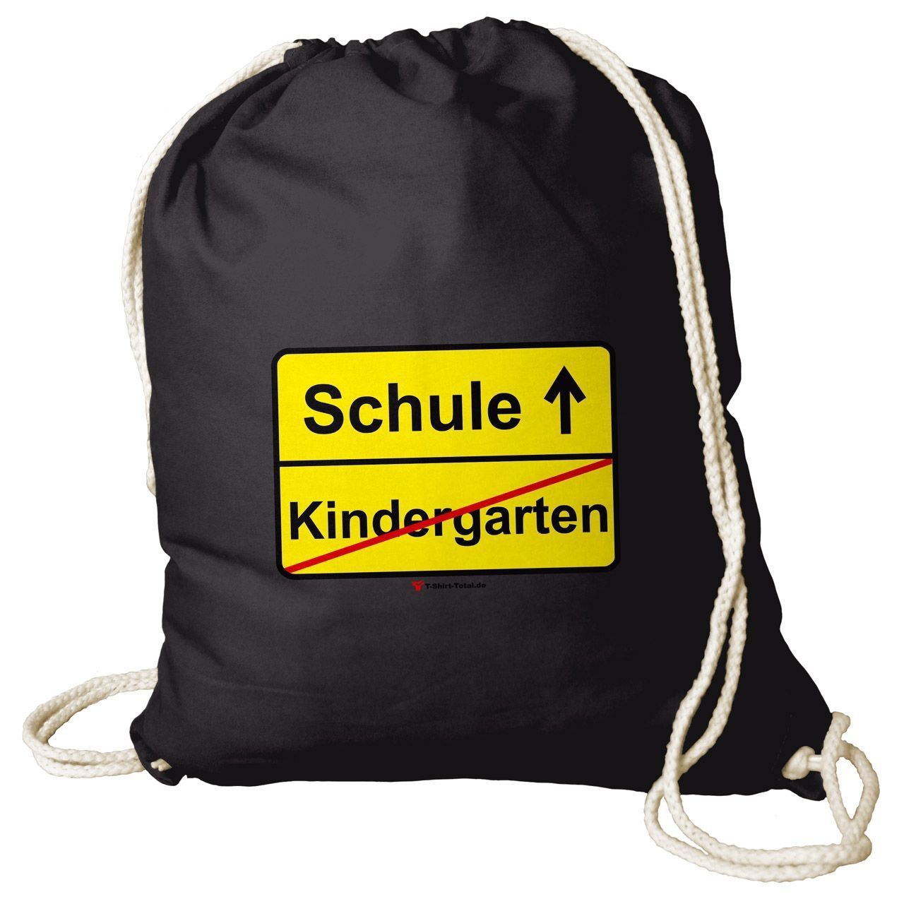 Kindergarten Schule Rucksack Beutel schwarz