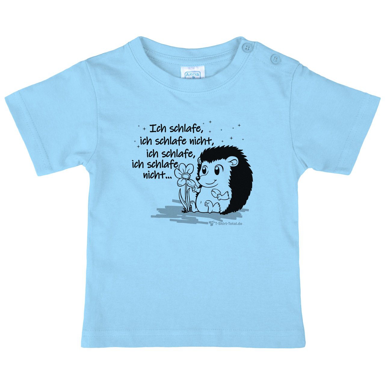 Ich schlafe Kinder T-Shirt hellblau 68 / 74