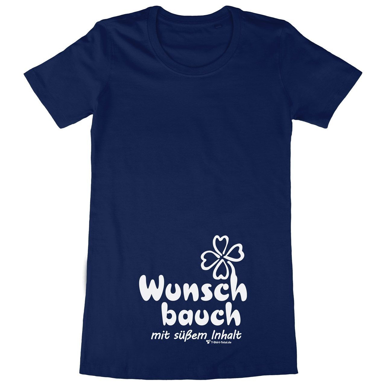 Wunschbauch Woman Long Shirt navy Small