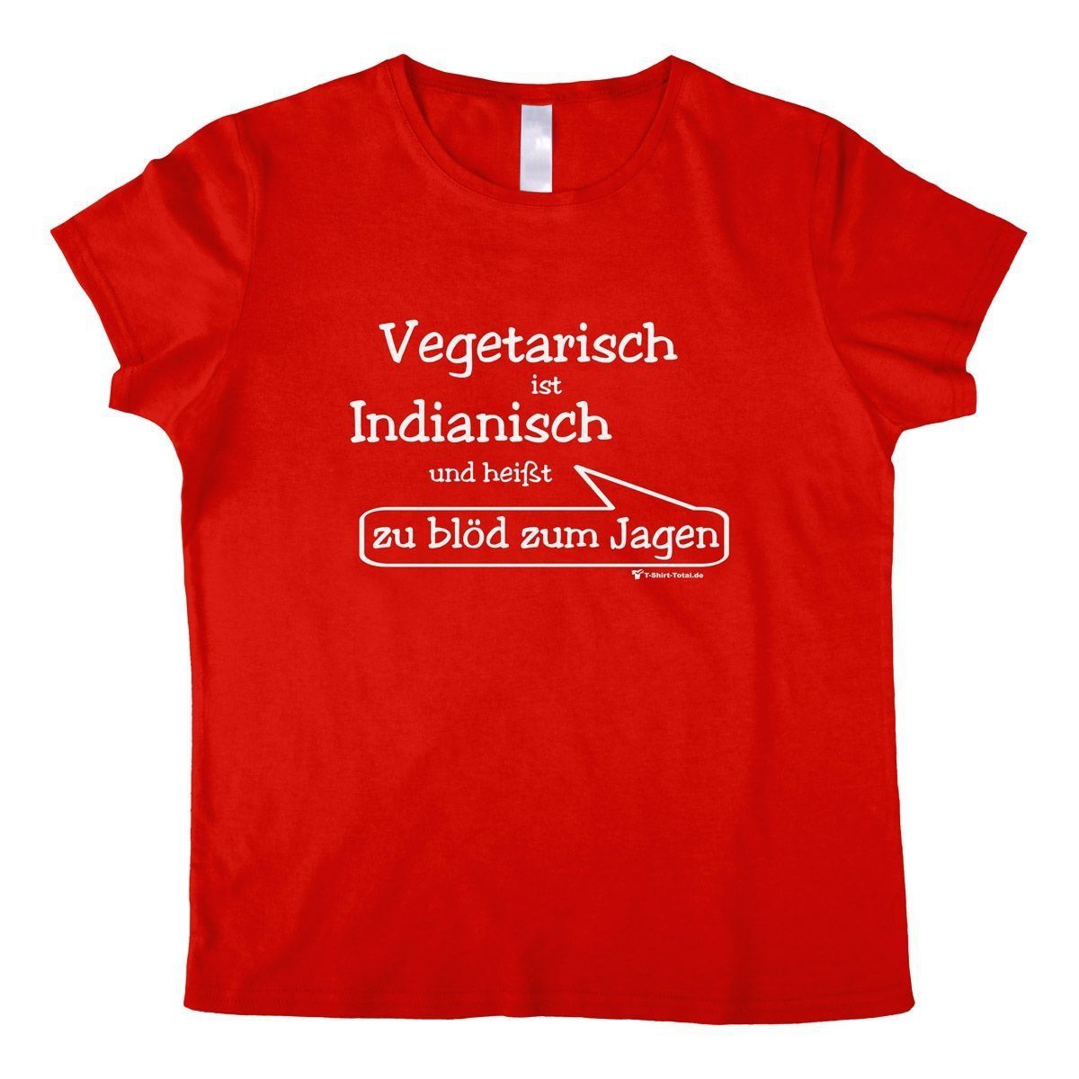 Vegetarisch Woman T-Shirt rot Extra Large