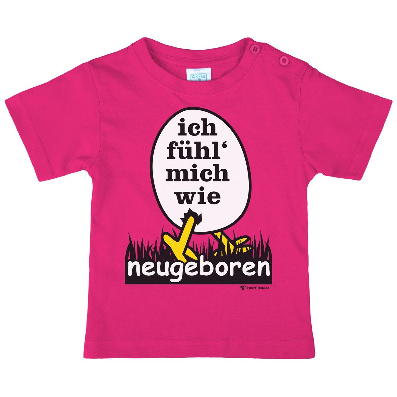 Neugeboren Kinder T-Shirt pink 56 / 62