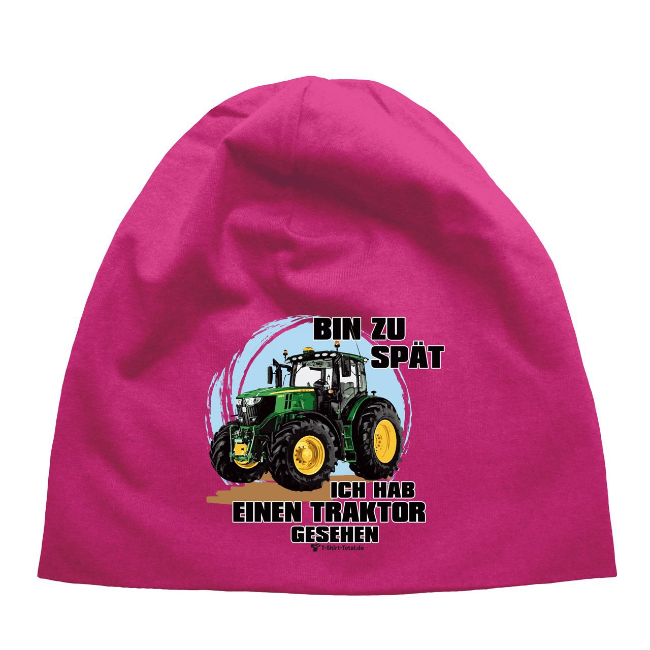 Hab einen Traktor Kinder Beanie pink