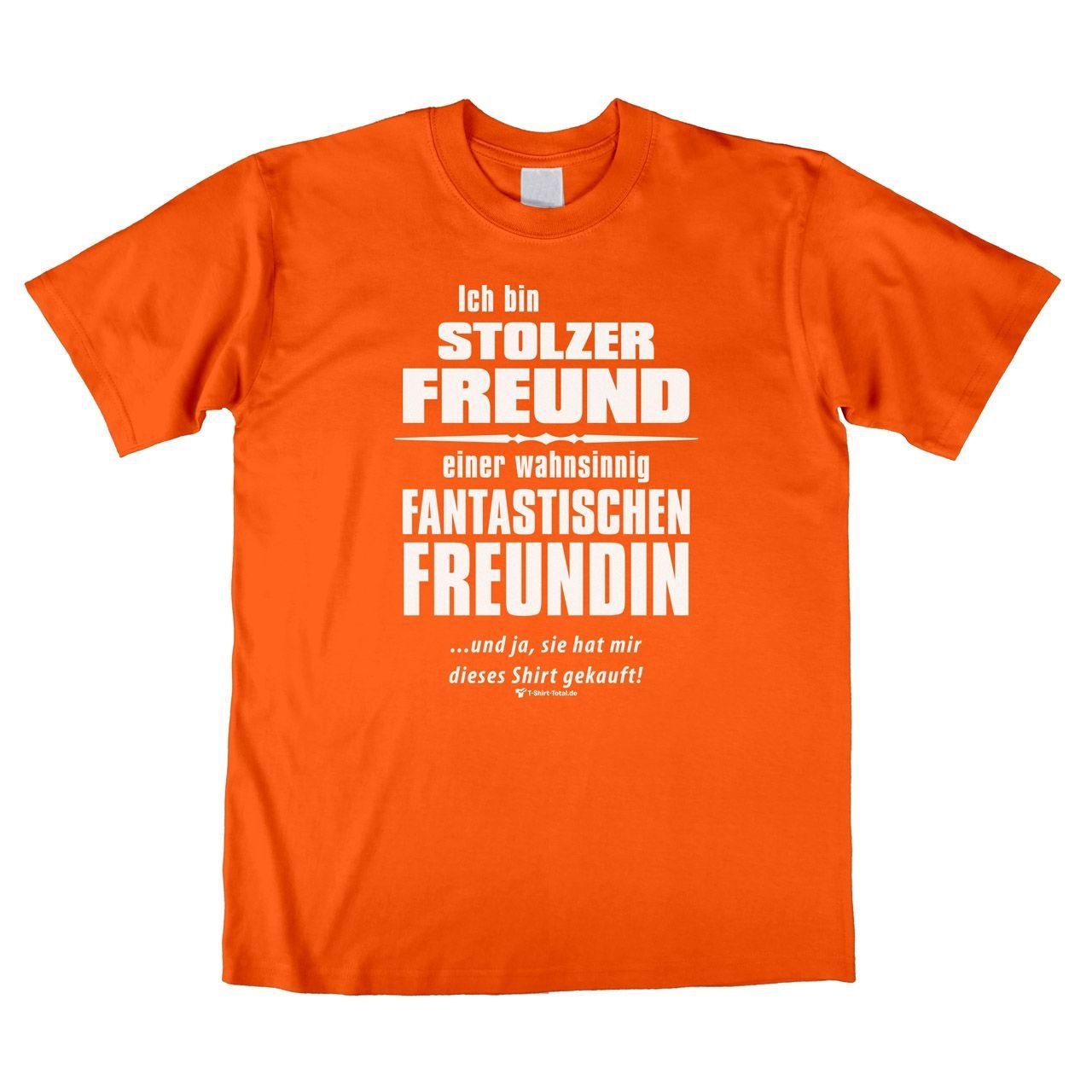 Stolzer Freund Unisex T-Shirt orange Extra Large