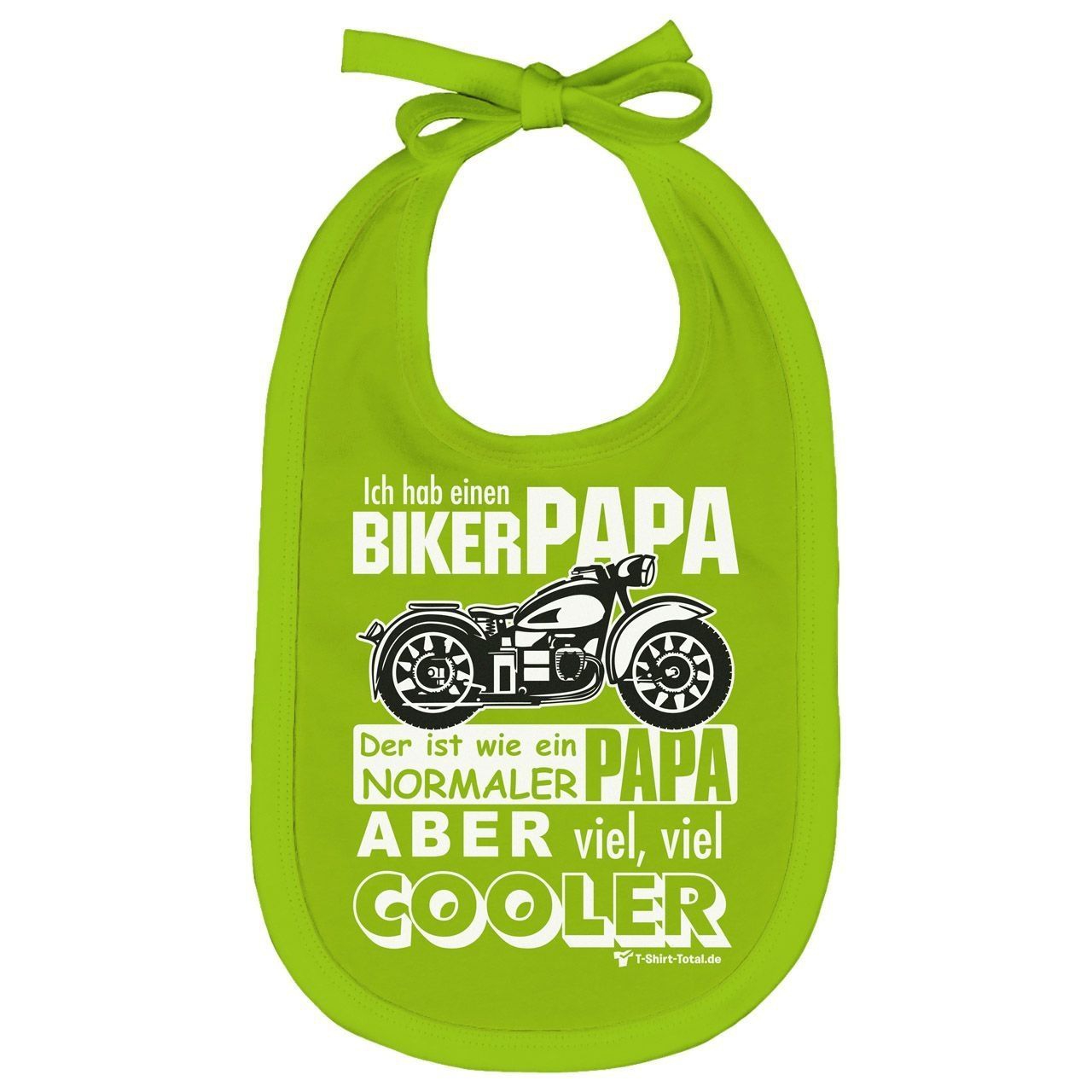 Biker Papa Lätzchen hellgrün