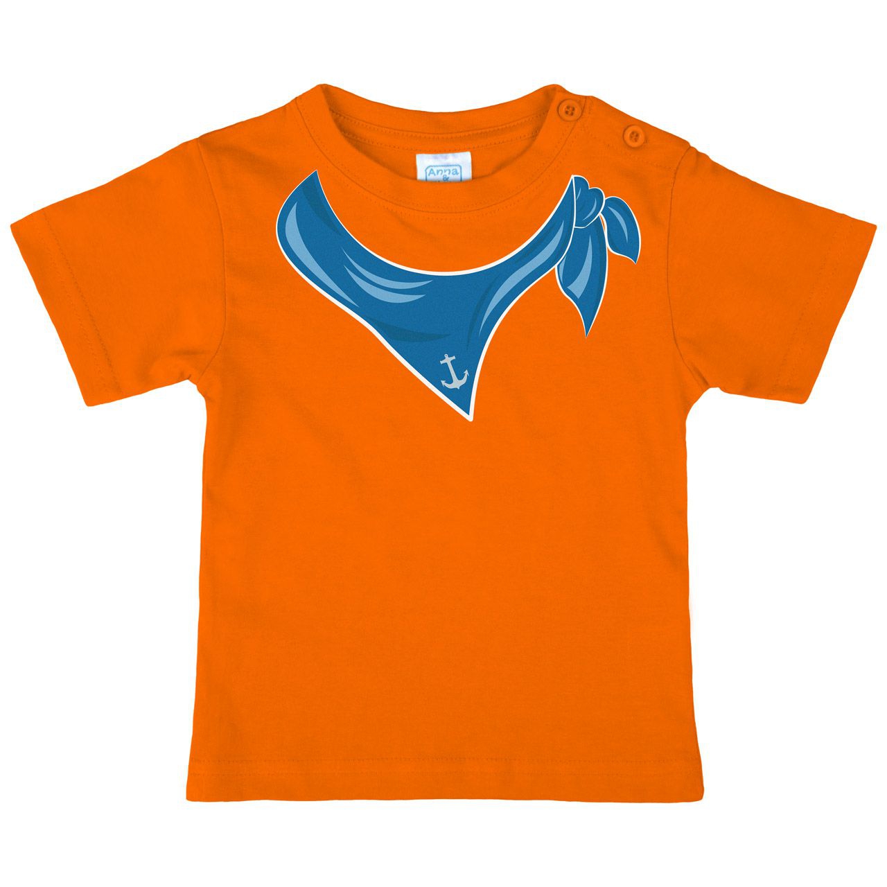 Halstuch Anker Junge Kinder T-Shirt orange 68 / 74