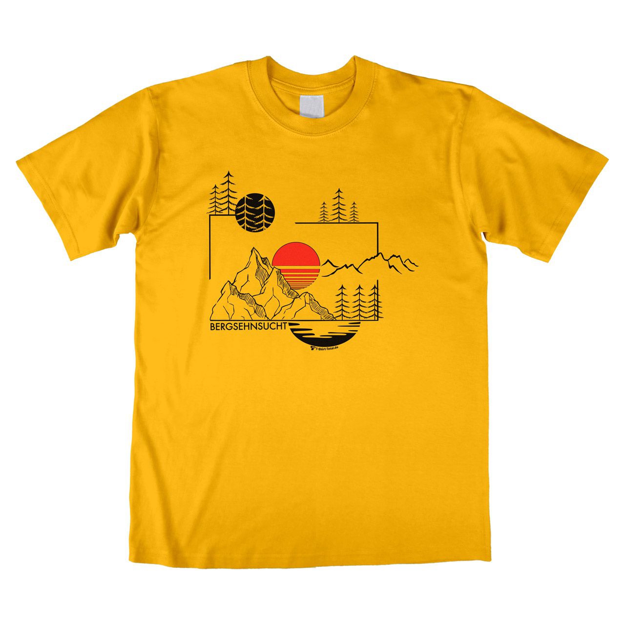 Bergsehnsucht Unisex T-Shirt gelb Medium