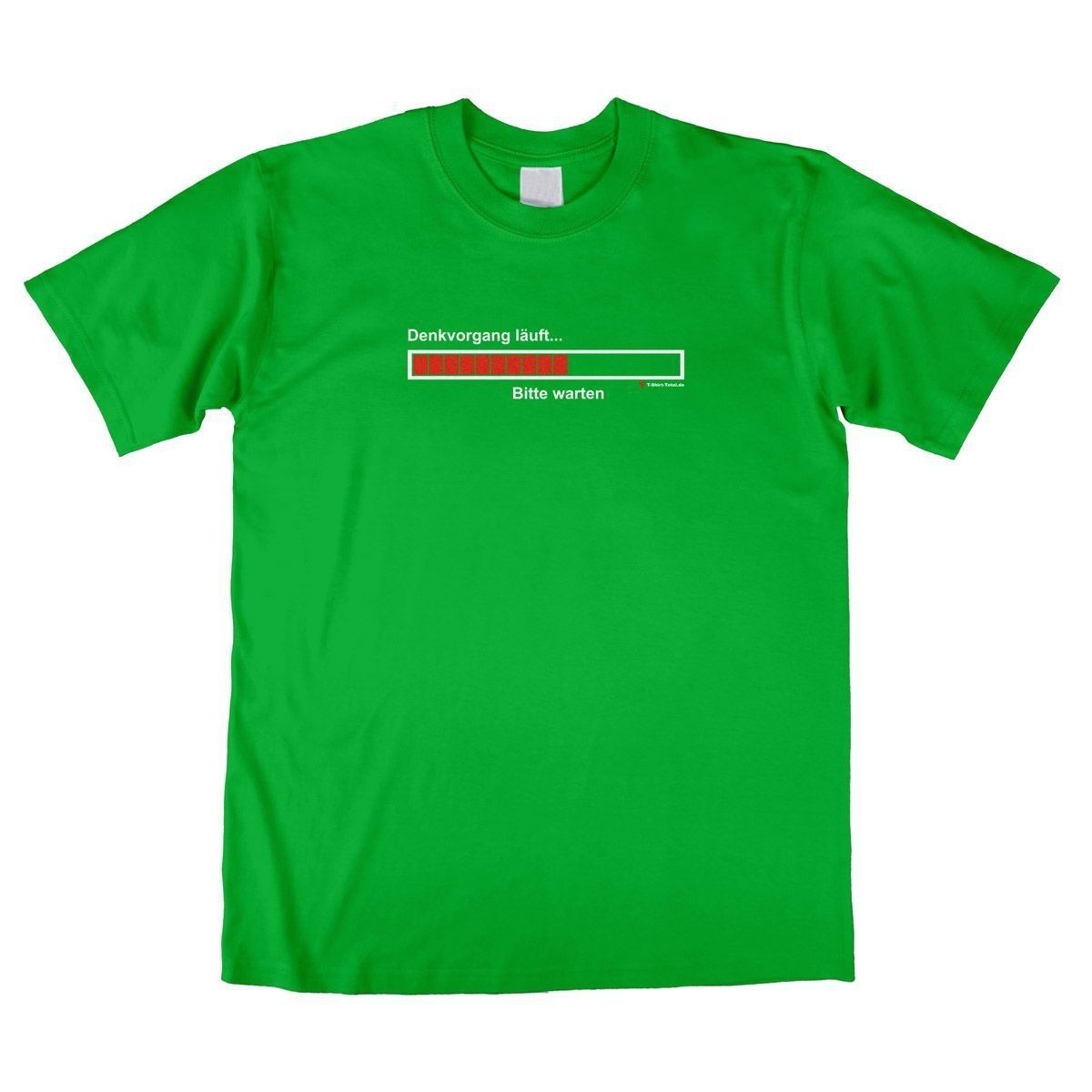 Denkvorgang Unisex T-Shirt grün Large
