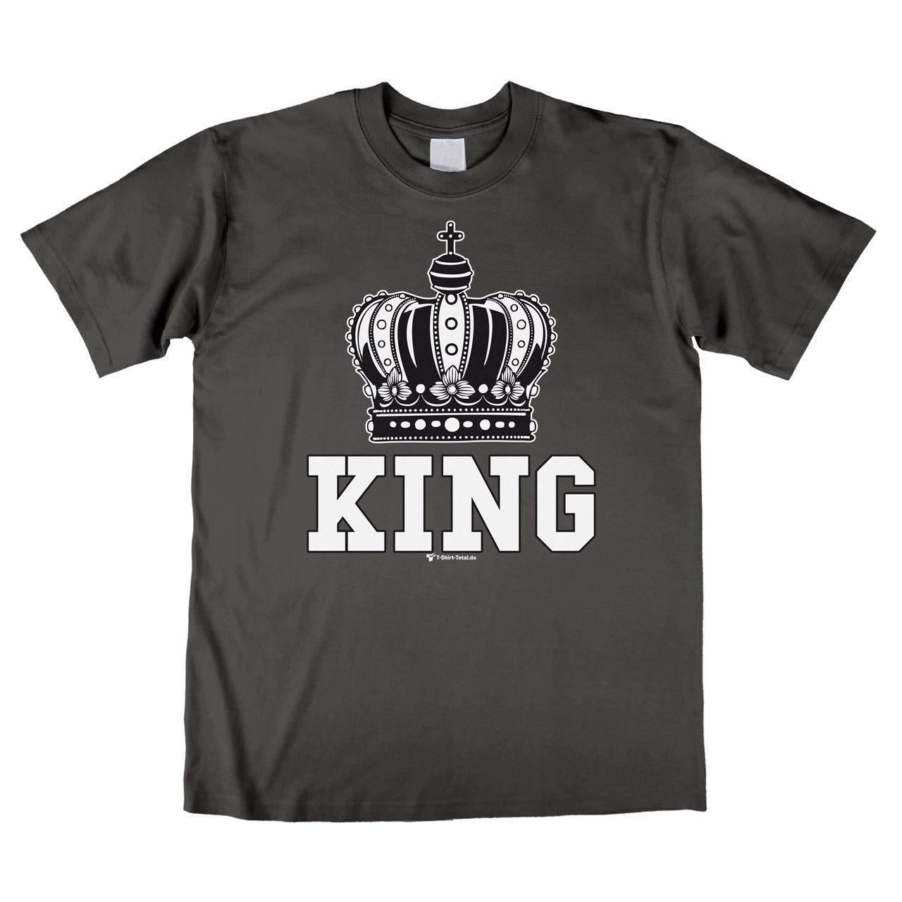 King Unisex T-Shirt grau Large