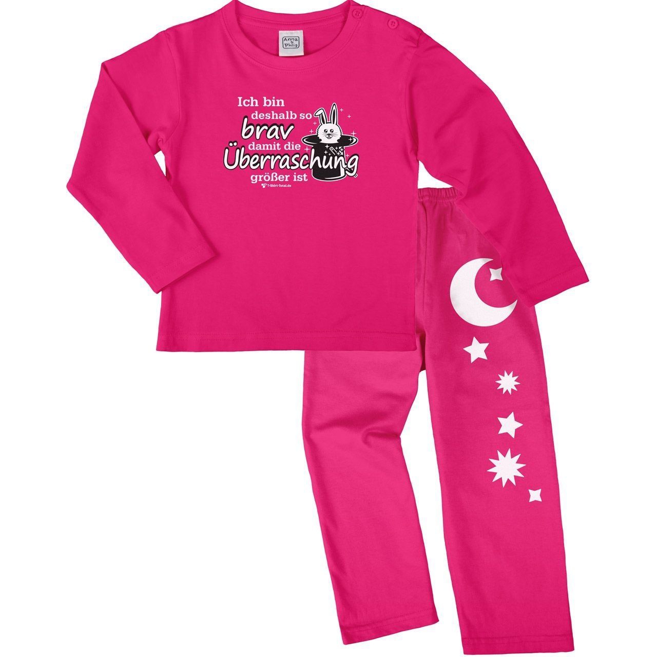 So brav Pyjama Set pink / pink 110 / 116