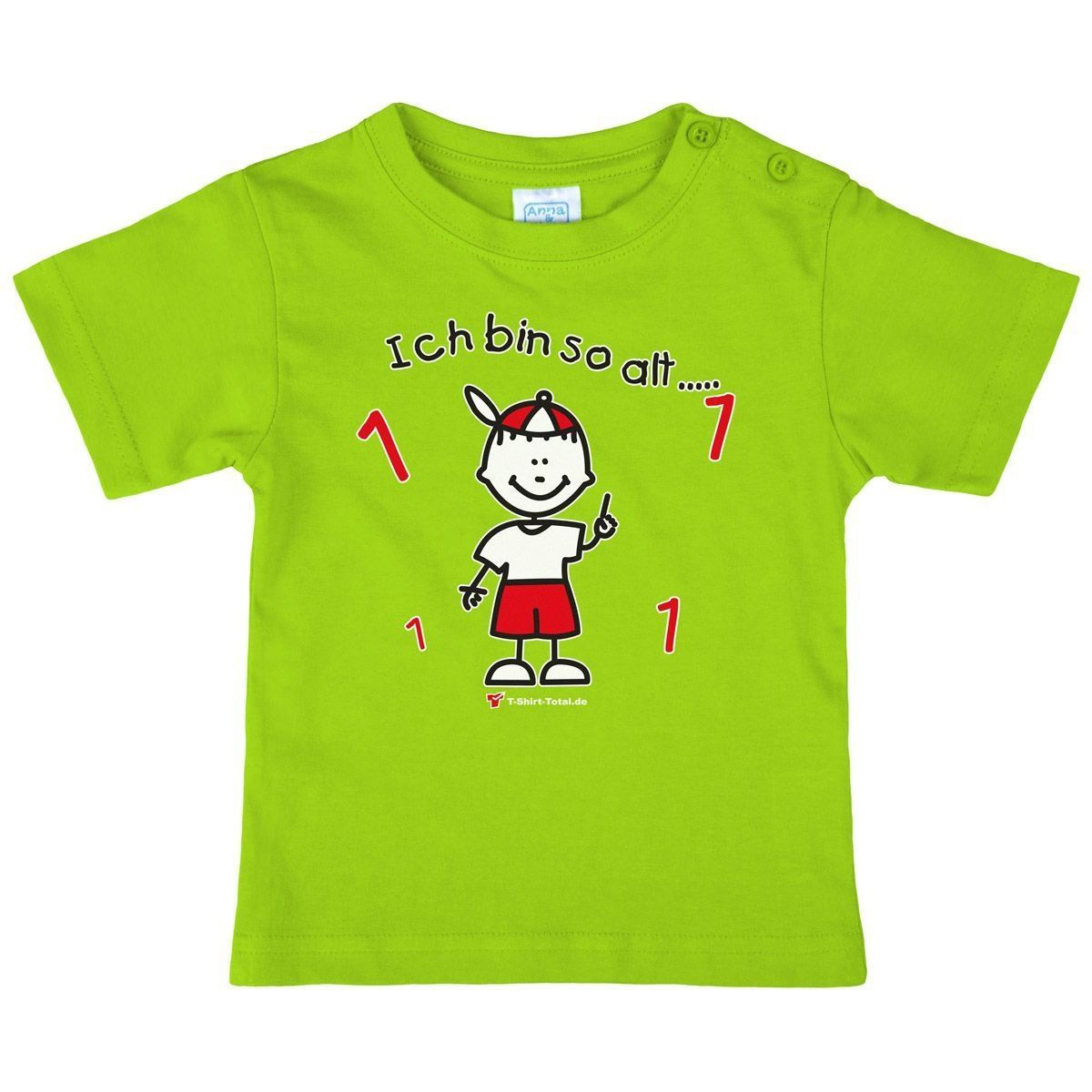 Jungs so alt 1 Kinder T-Shirt hellgrün 80 / 86
