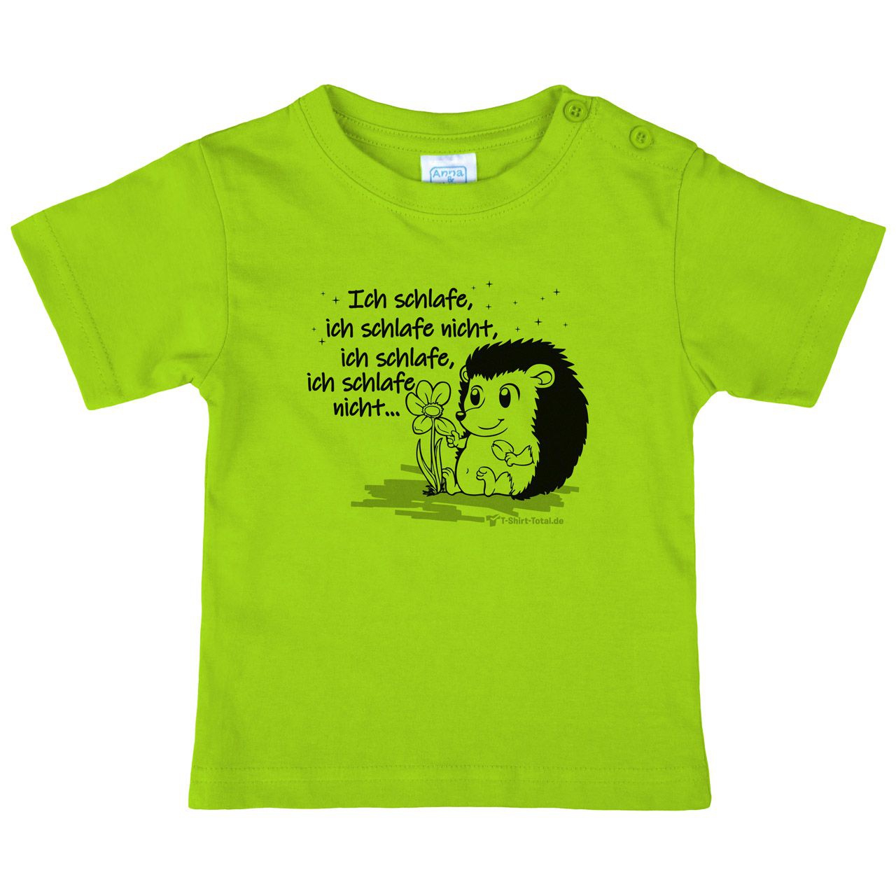 Ich schlafe Kinder T-Shirt hellgrün 68 / 74