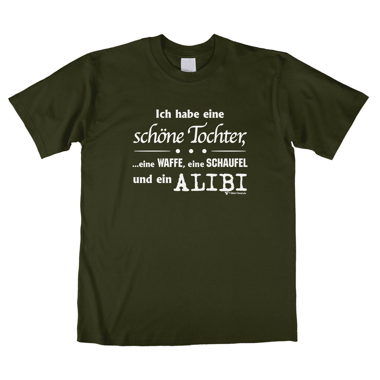 Alibi Unisex T-Shirt khaki Large