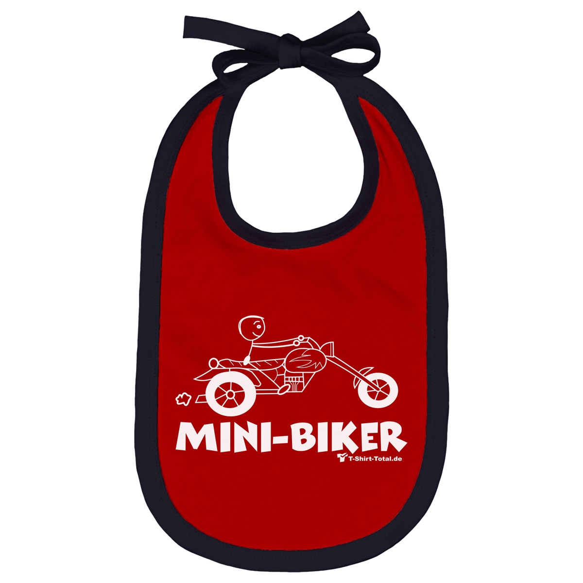 Mini Biker Lätzchen rot / navy