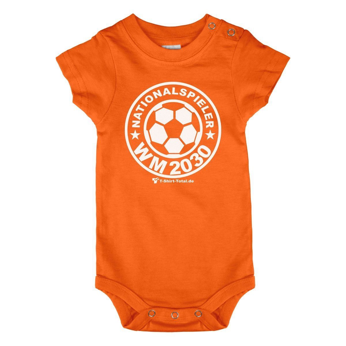 Nationalspieler 2042 Baby Body Kurzarm orange 68 / 74