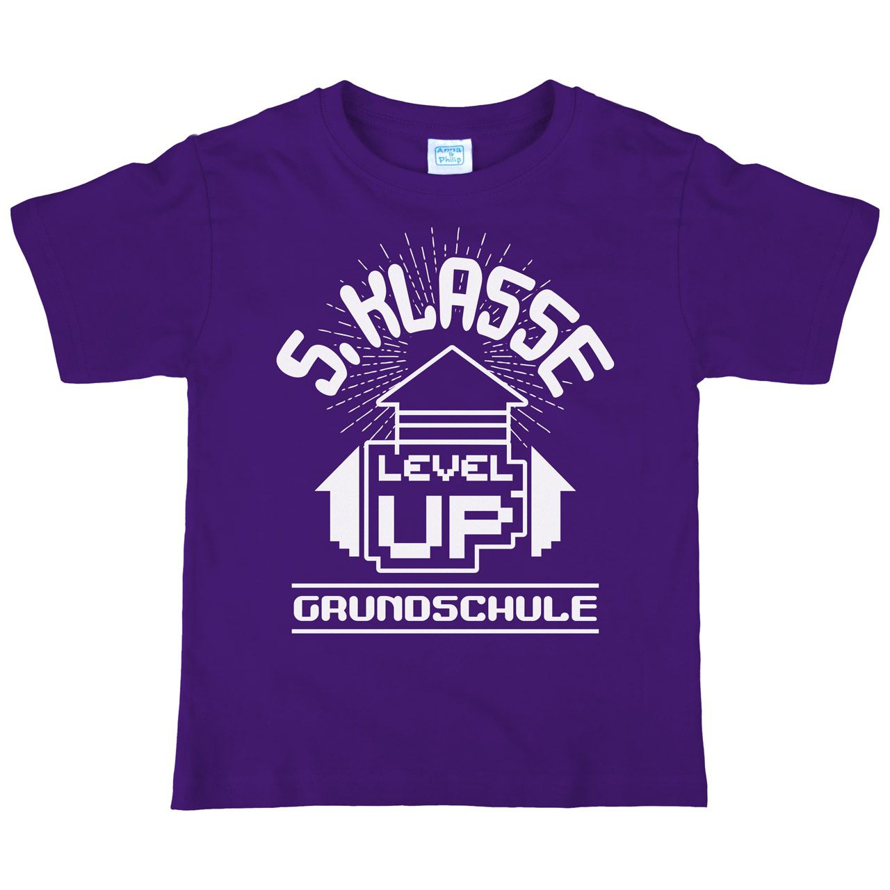 5.Klasse Level Up Kinder T-Shirt lila 146 / 152