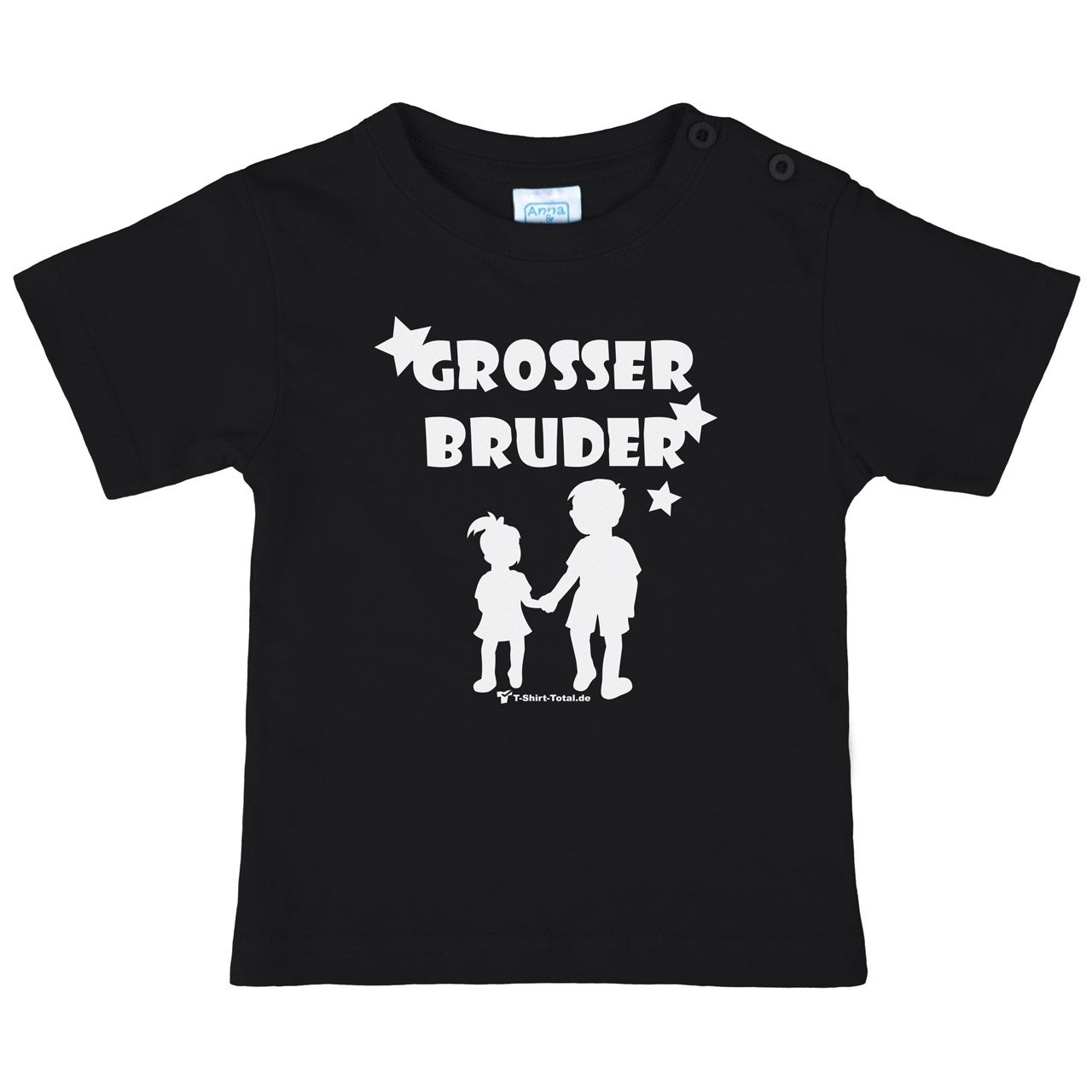 Großer Bruder JM Kinder T-Shirt schwarz 122 / 128