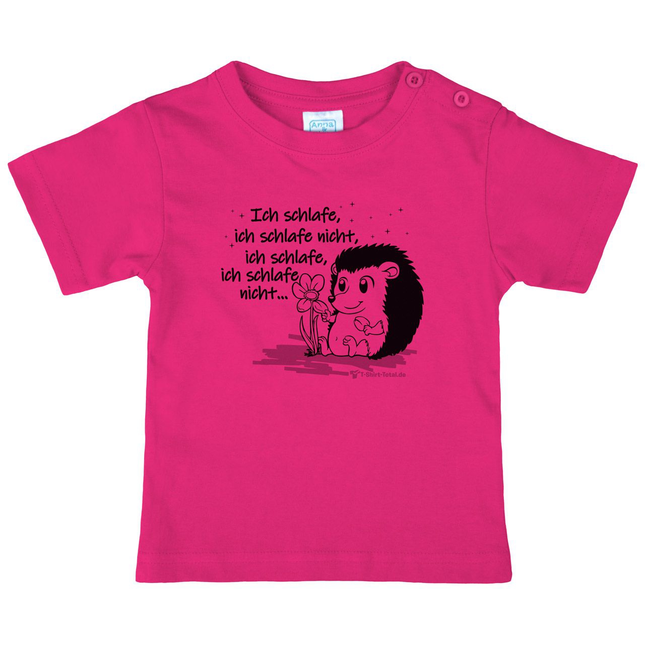 Ich schlafe Kinder T-Shirt pink 68 / 74
