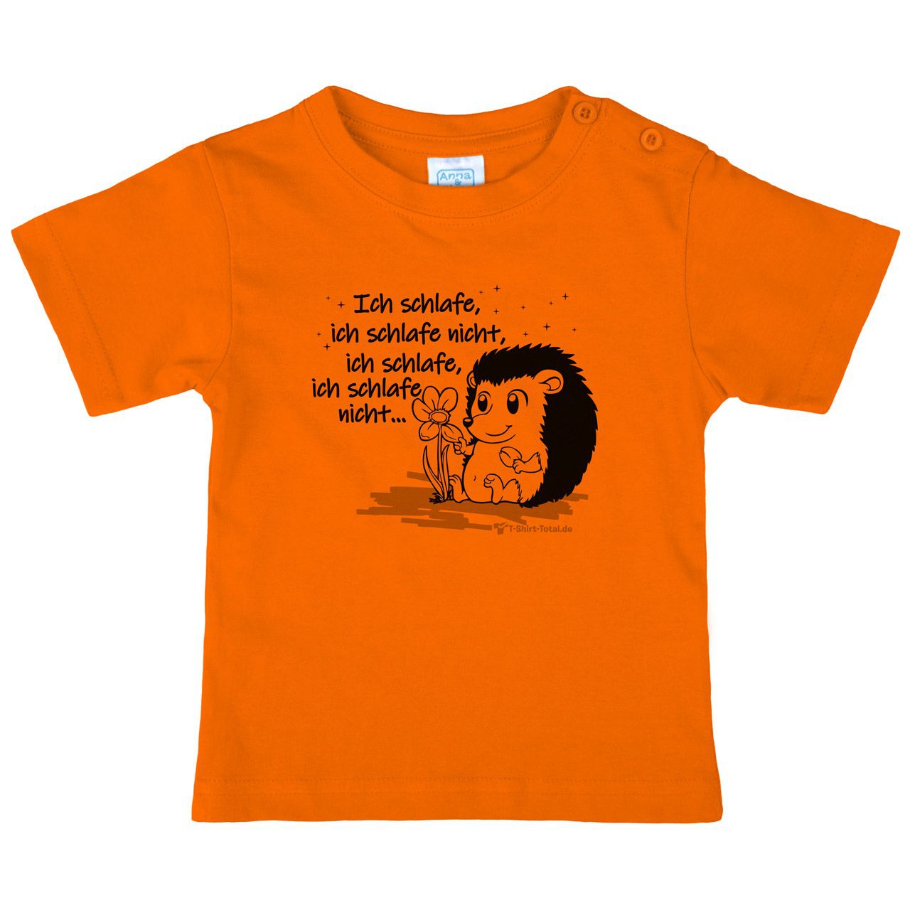 Ich schlafe Kinder T-Shirt orange 68 / 74
