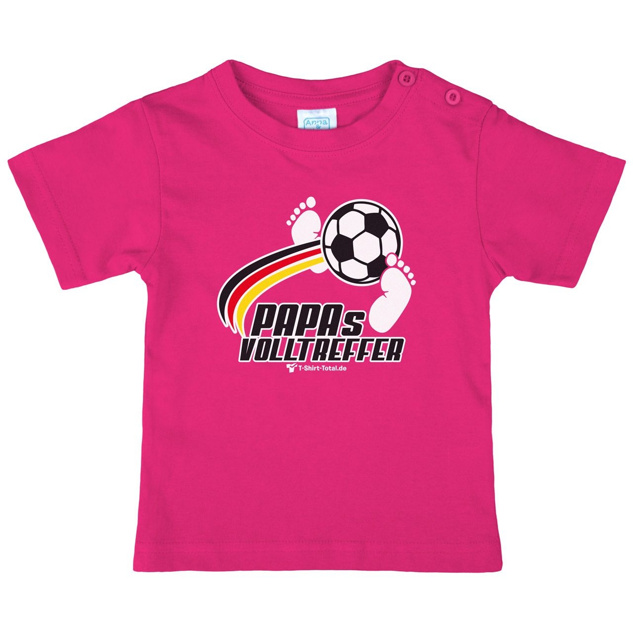 Papas Volltreffer Kinder T-Shirt pink 56 / 62