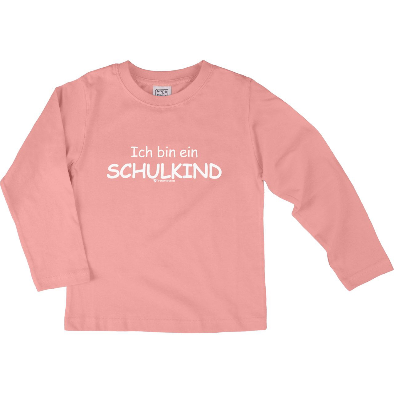 Ich bin ein Schulkind Kinder Langarm Shirt rosa 122 / 128