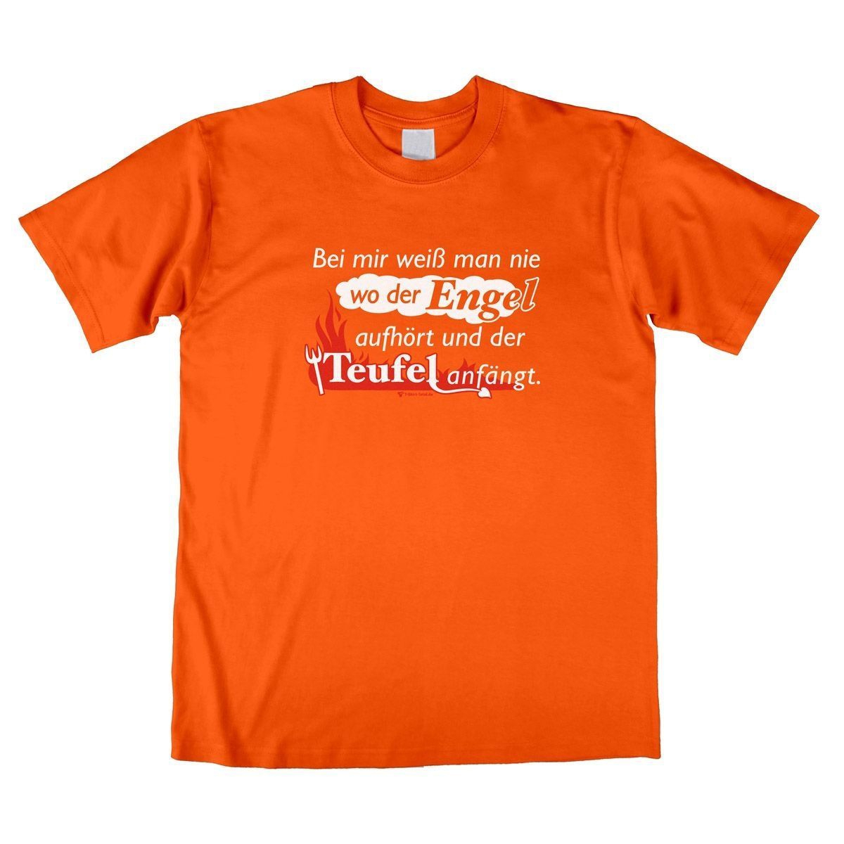 Engel Teufel Unisex T-Shirt orange Medium
