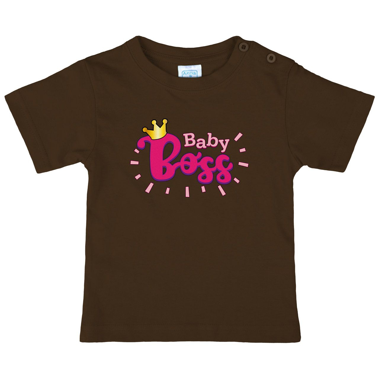 Baby Boss Pink Kinder T-Shirt braun 56 / 62