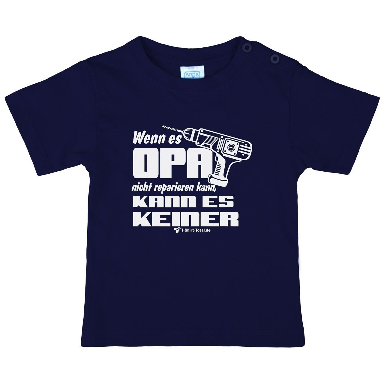 Wenn es Opa Kinder T-Shirt navy 122 / 128