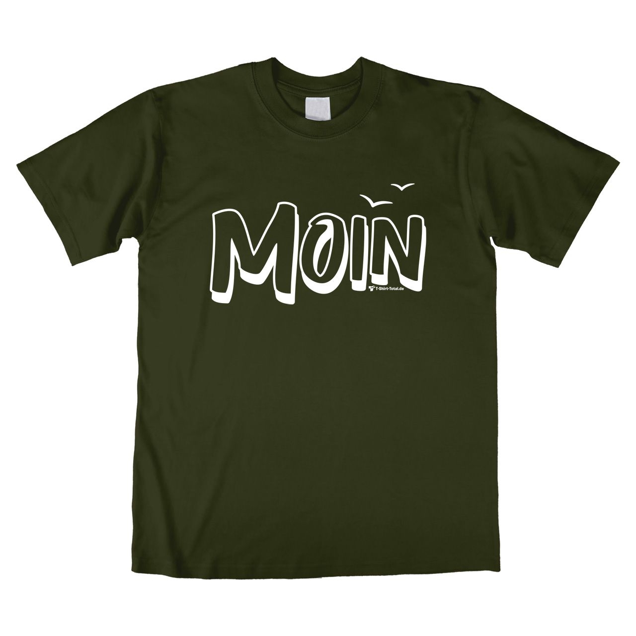 Moin mit Möwen Unisex T-Shirt khaki Large