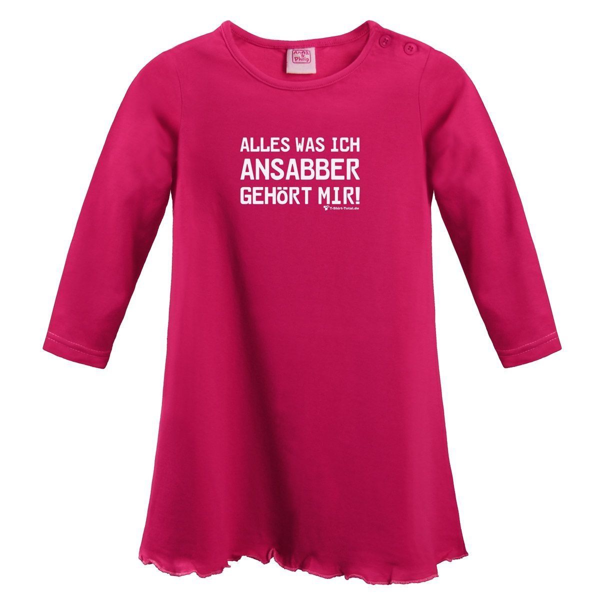 Ansabbern Nachtkleid pink 80 / 86