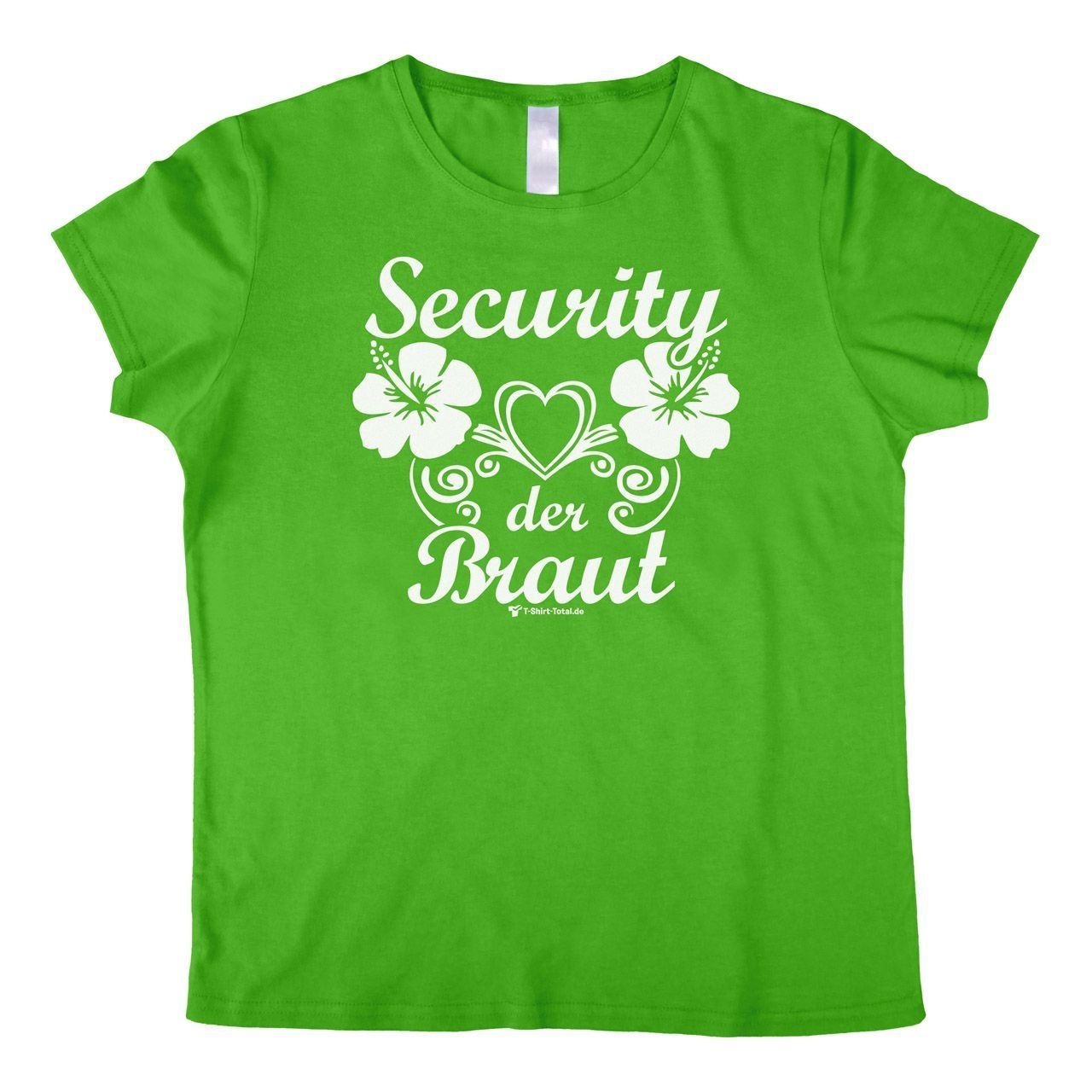 Security der Braut Woman T-Shirt grün Small