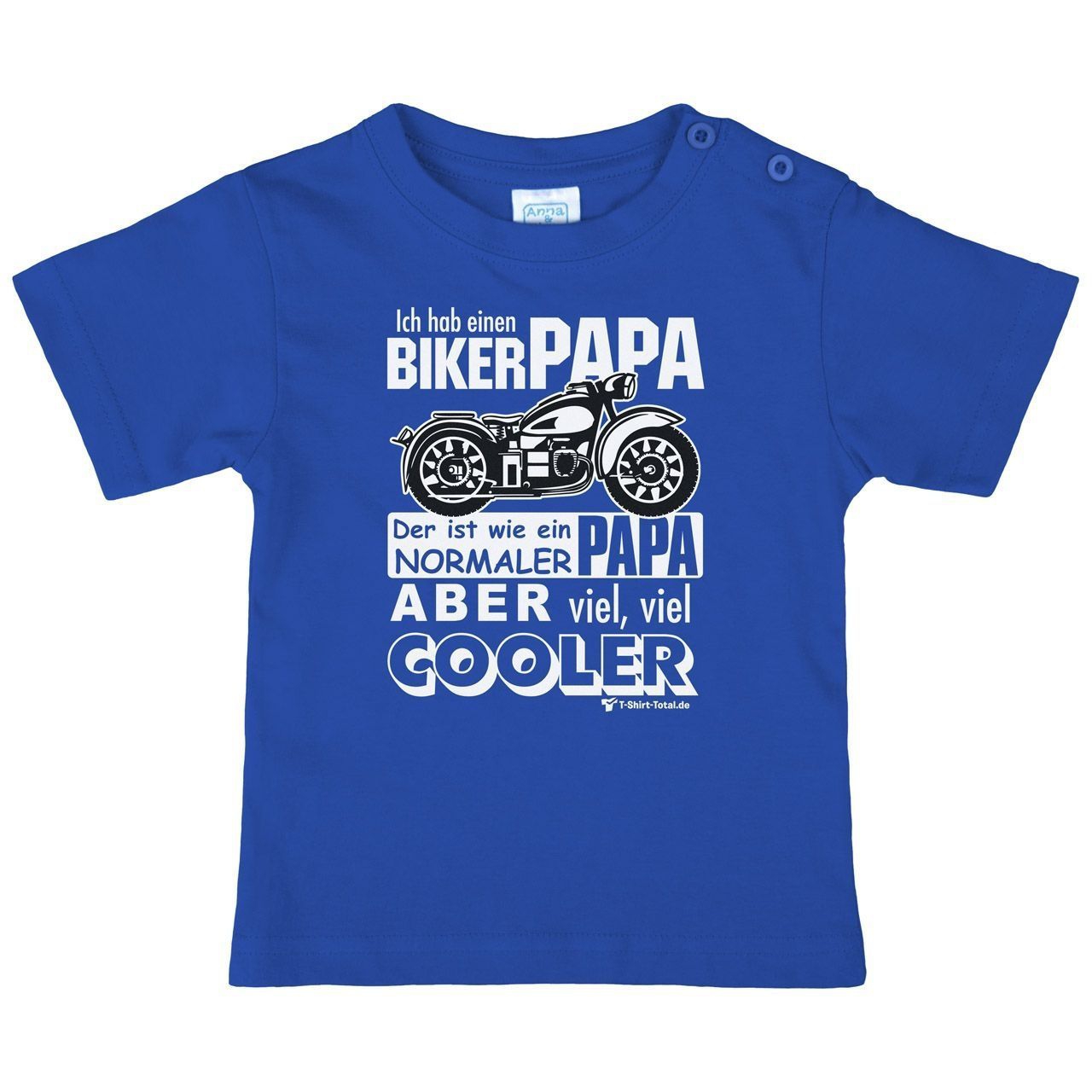 Biker Papa Kinder T-Shirt royal 80 / 86