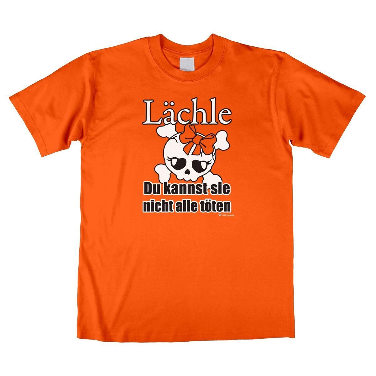 Lächle Unisex T-Shirt orange Medium