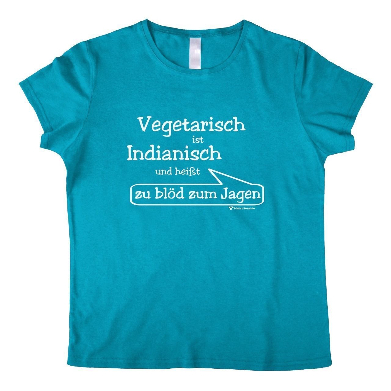 Vegetarisch Woman T-Shirt türkis Extra Large