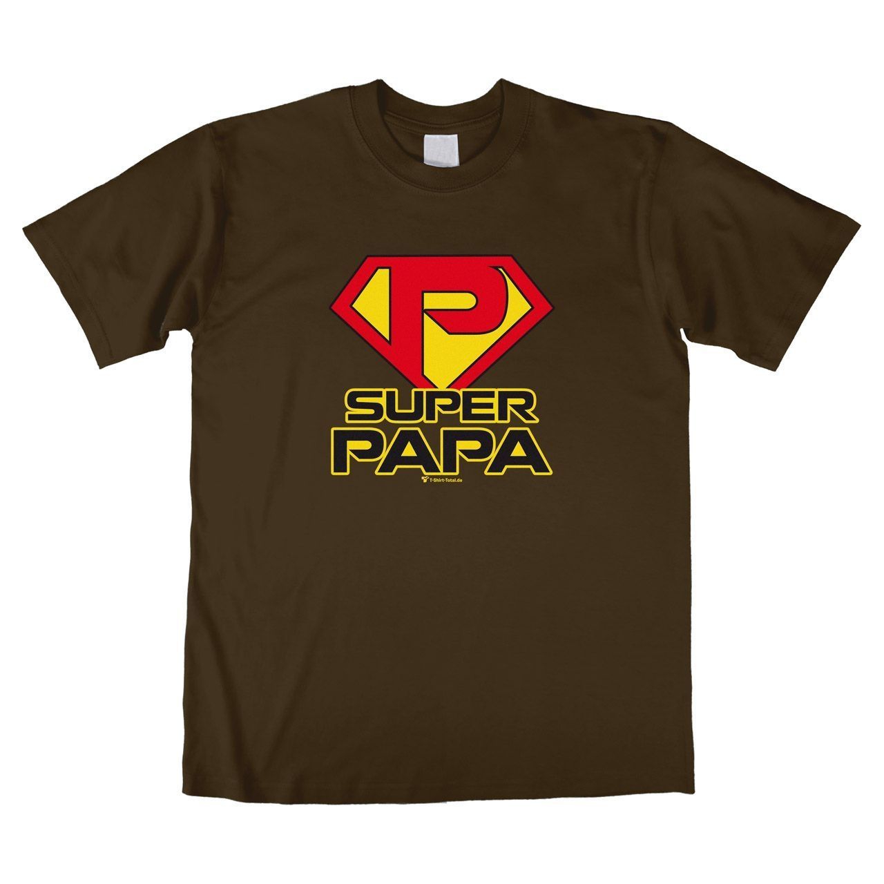 Super Papa Unisex T-Shirt braun Large