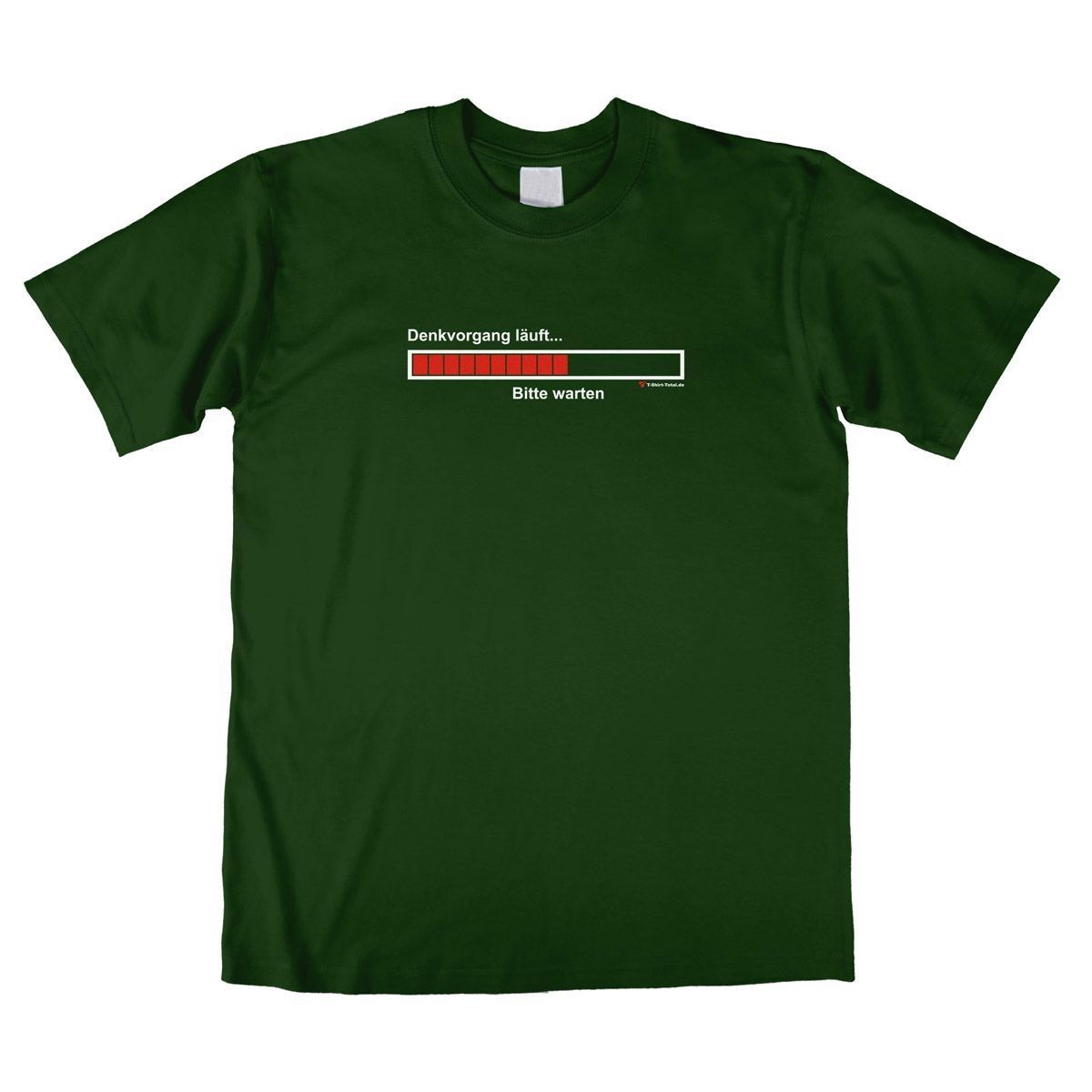 Denkvorgang Unisex T-Shirt dunkelgrün Large