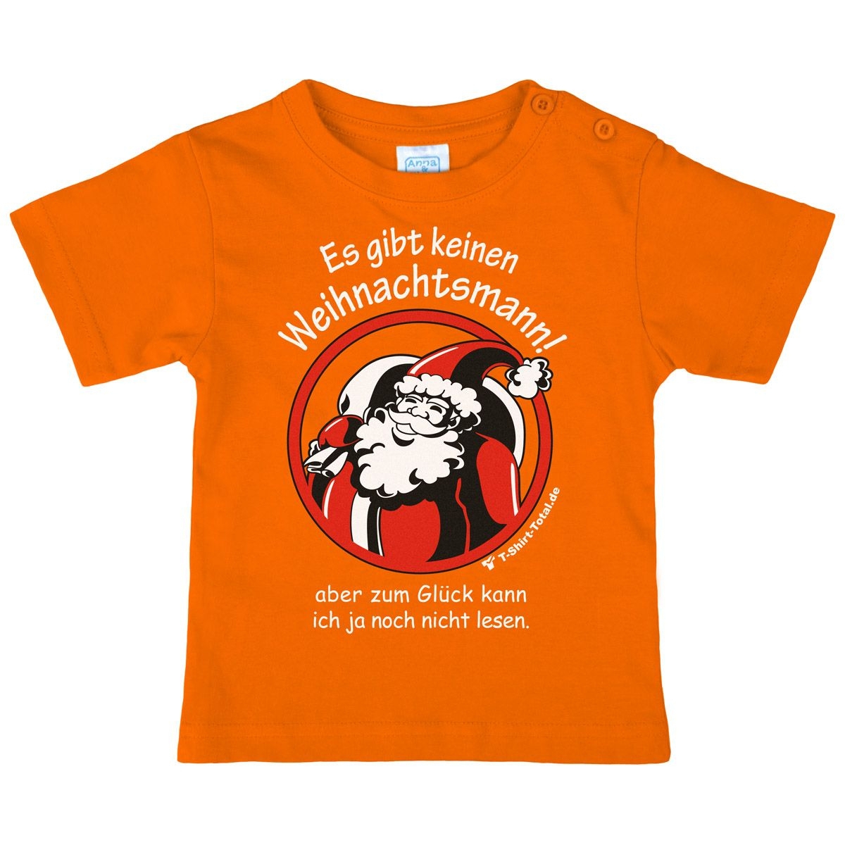 Gibt keinen Weihnachtsmann Kinder T-Shirt orange 80 / 86