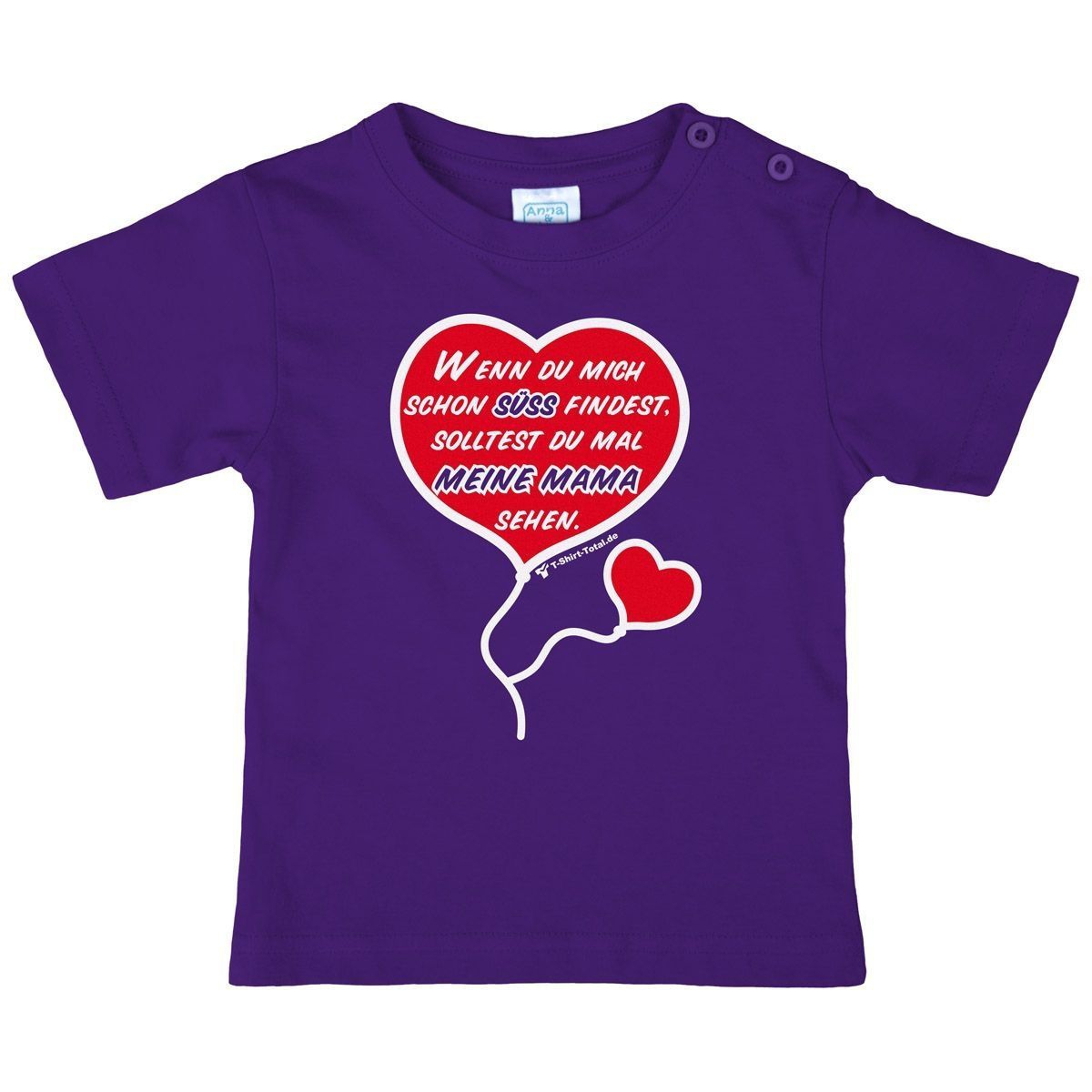 Süß finden Kinder T-Shirt lila 98