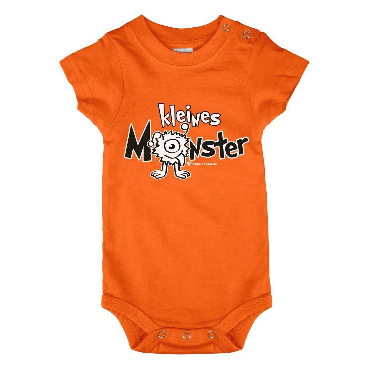 Kleines Monster Baby Body Kurzarm orange 80 / 86