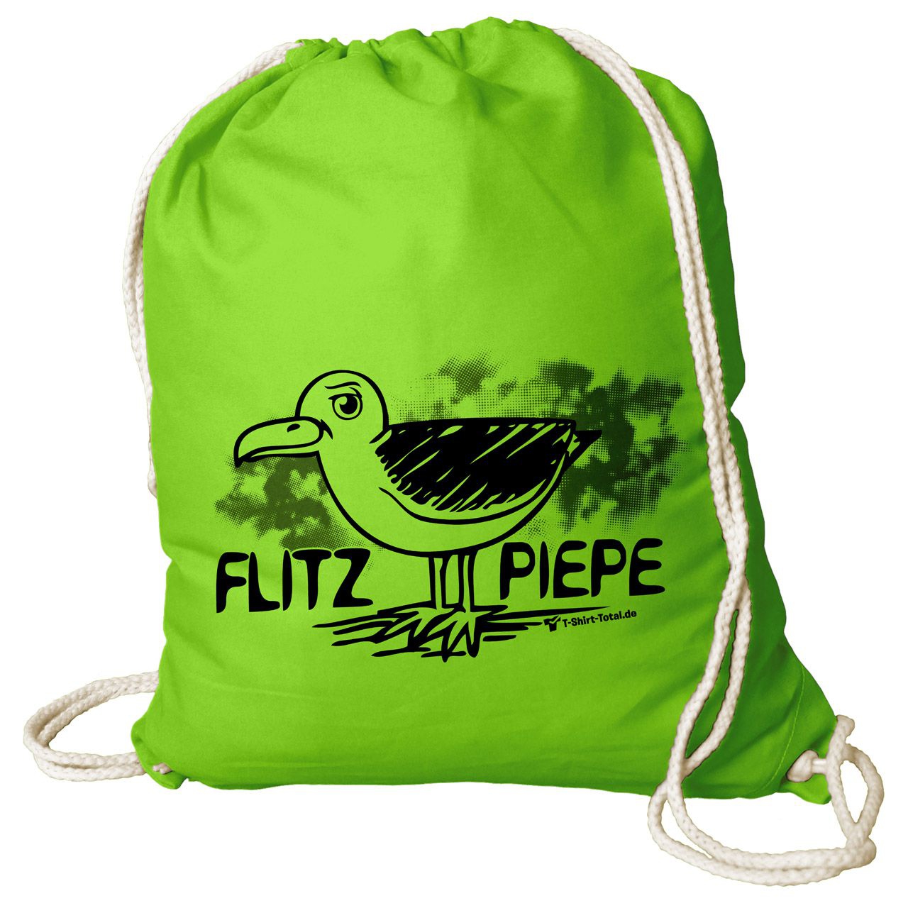 Flitzpiepe Rucksack Beutel hellgrün
